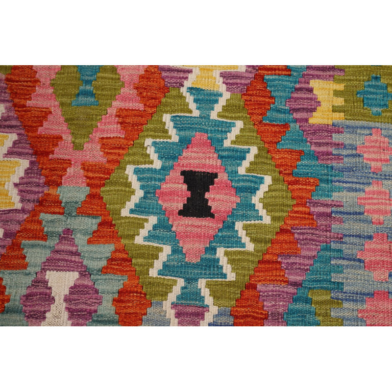 Reversible Wool Kilim Oriental Area Rug 9x11