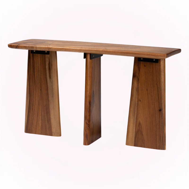 Pitt Console Table in Suar Wood