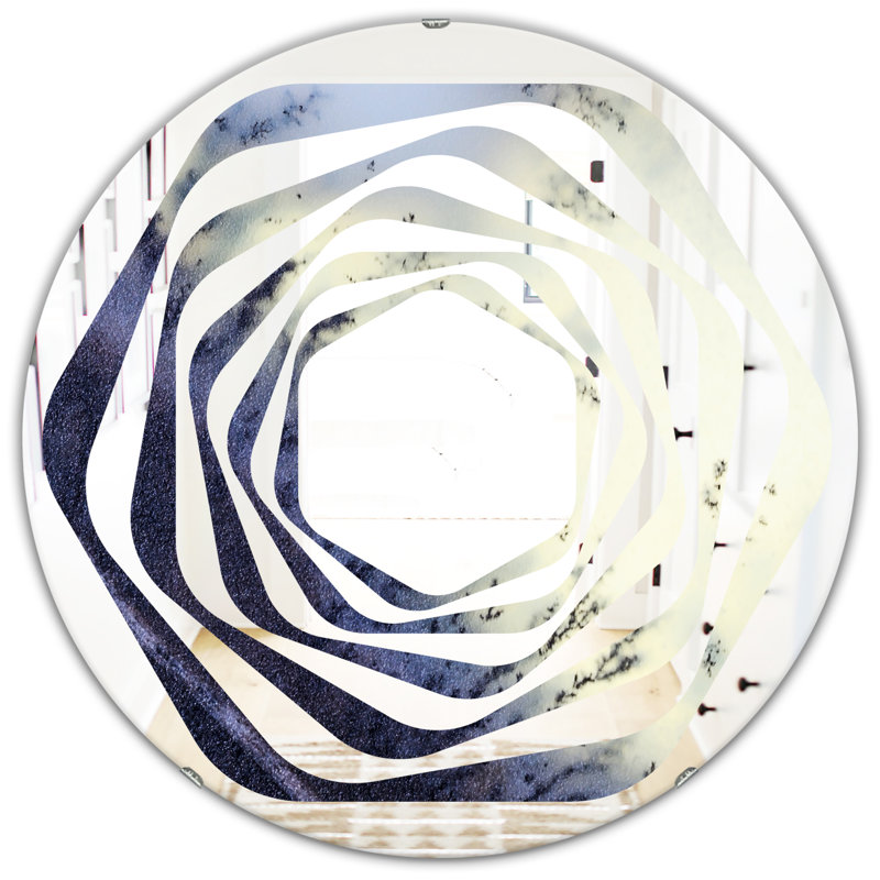 Miroir mural Whirl Moss Agate Bush, H 23,6 po x l 23,6 po