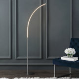 64'' Chrome LED Arched Floor Lamp
