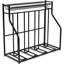 Support de rangement pour 4 vélos au sol, structure en acier robuste, organisateur de vélo de garage autoportant avec un design peu encombrant, idéal pour le garage ou le rangement intérieur