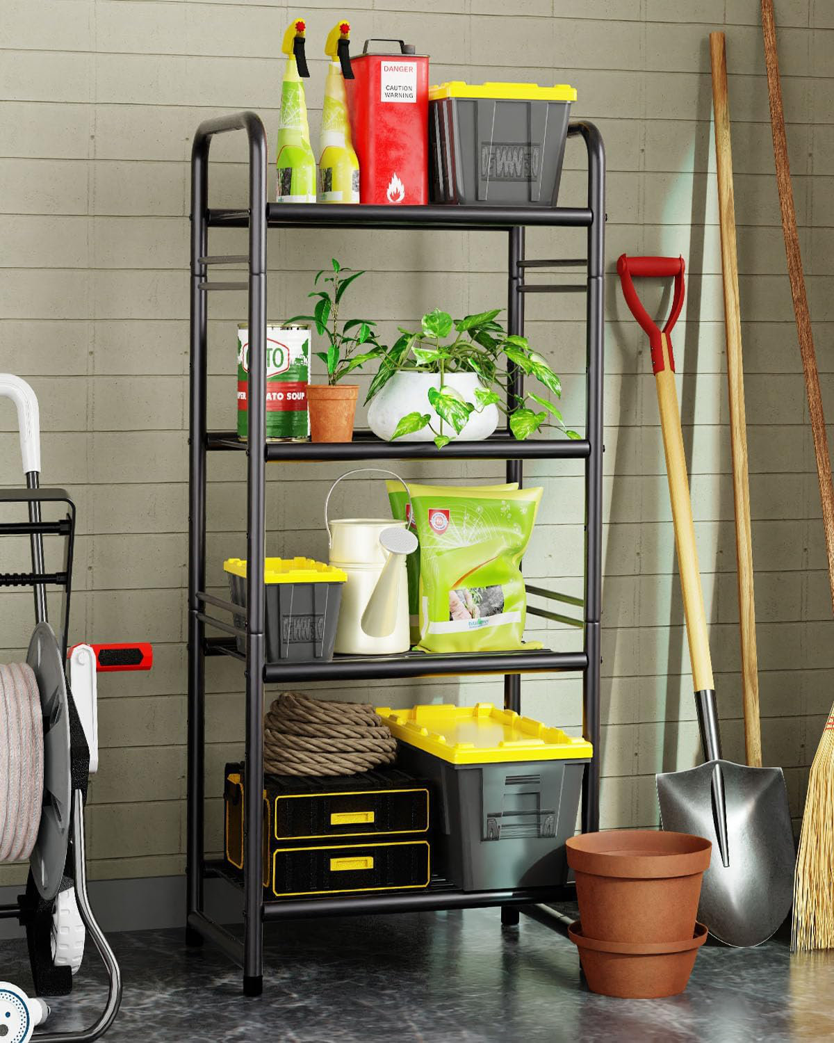 Rebrilliant 4-Tier Heavy Duty Wire Shelving Unit Storage Rack ...