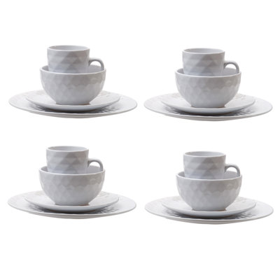 Scurlock Stoneware Dinnerware Set 16 Piece - Service for 4