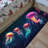 Floral Medley Printed Rug: Soft Textured Non-Woven Elegant Carpet with Vibrant Blossoms and Leaf Pattern Ideal for Living Room and Bedroom Decor-114335342