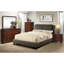 Grand lit Modern Modern Elegance, revêtement en similicuir brun avec tête de lit, sans sommier pour la chambre à coucher, tête de lit brun, base, mobilier-1792642110