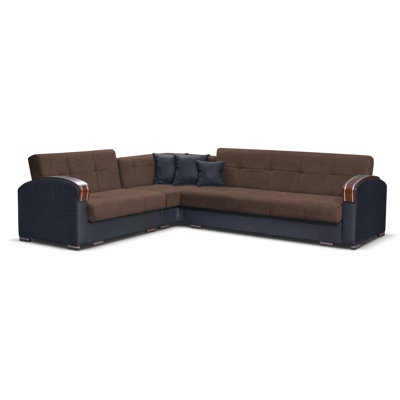 Upholstered Reclining Curved Sectional Right Hand Facing