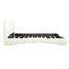 Lit plateforme simple en métal, blanc