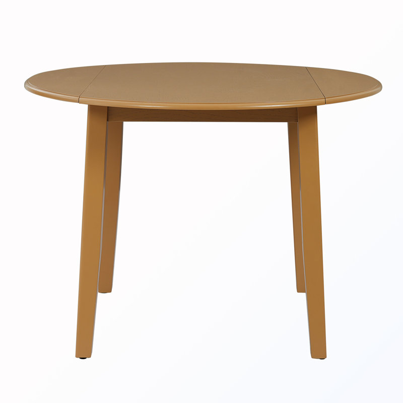 Extendable Round Dining Table, Light Brown