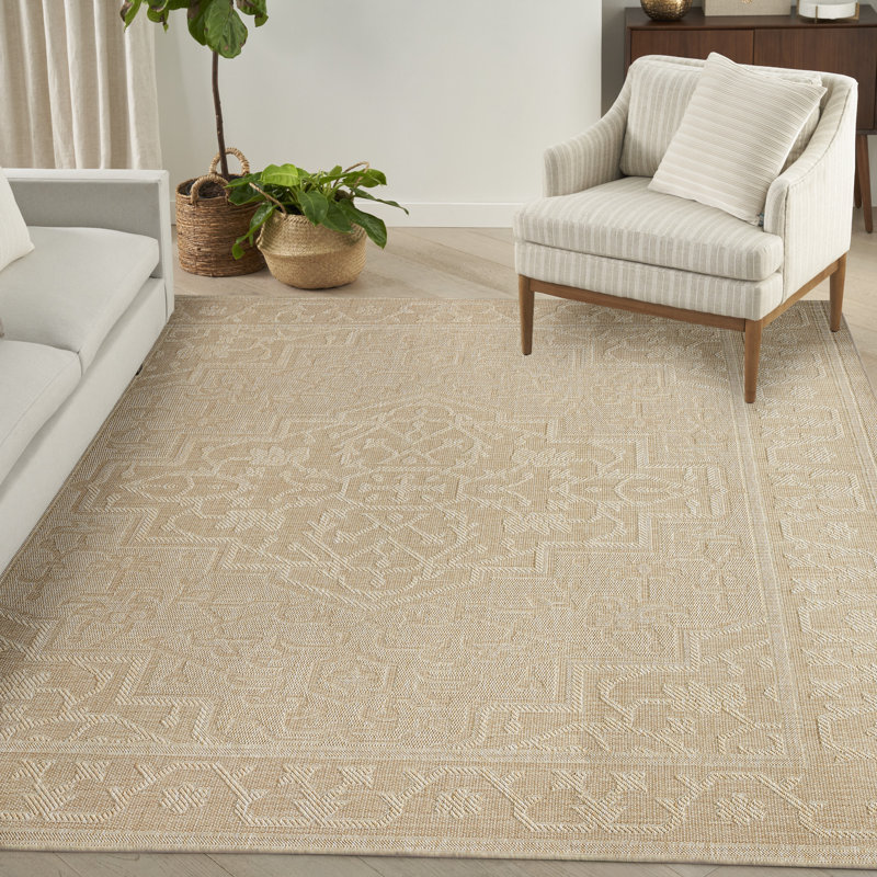 Tapis d'intérieur / extérieur Gerritt, Rectangle 9 pi x 12 pi