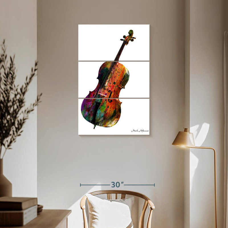 Abarca Cello, 57" H x 36" W