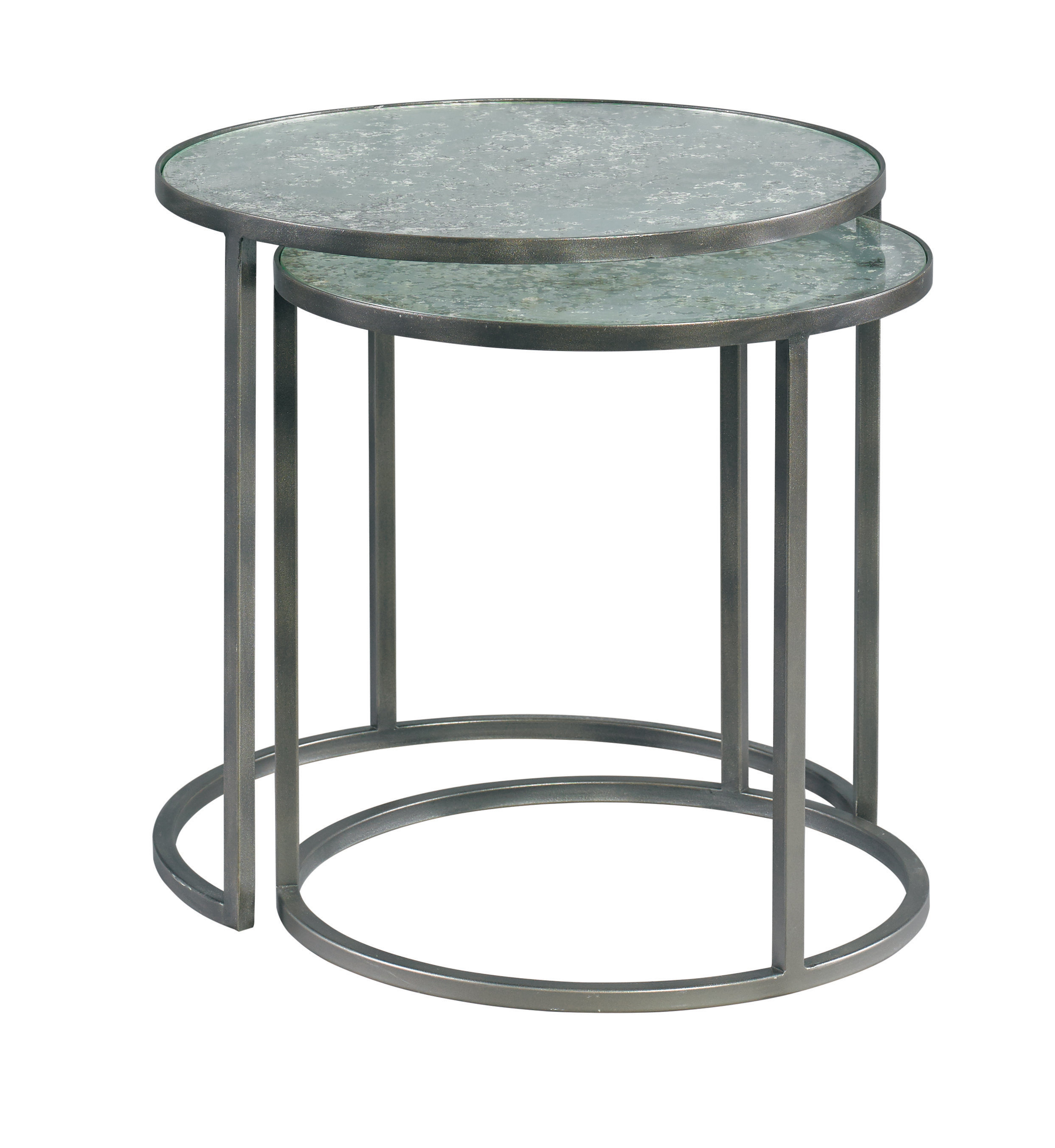 Lillian August Riley Glass Top Nesting Tables | Wayfair