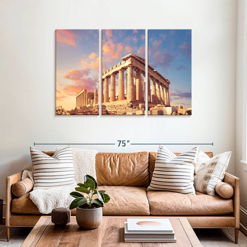 Aime Ancient Athens Acropolis, 36" H x 57" W