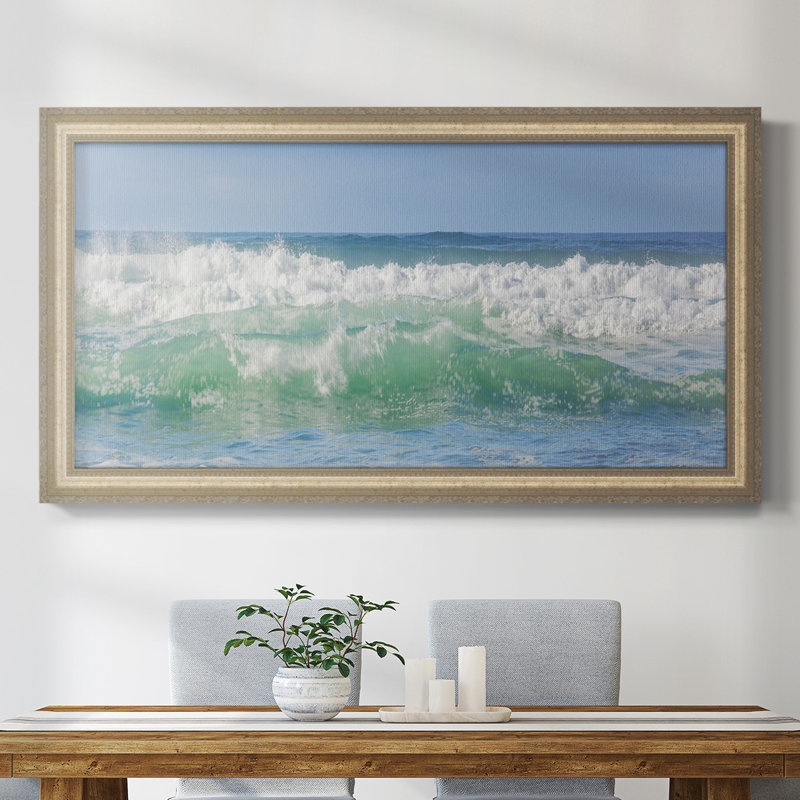 Wave Wave - Reproduction de photo sur toile simple, H 25 po x l 45 po x P 2,5 po