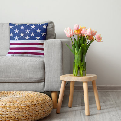 Coussin décoratif drapeau USA