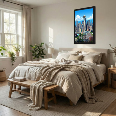 Scénique et paysages urbains, horizon de Seattle avec aiguille de l'espace et paysage urbain