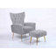Fauteuil d'appoint avec repose-pieds Wickham Polperro-1856203120