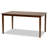 Fraserburgh 7-Pc Dining Set in Grey Fabric and Walnut Finished Wood, 37.4'' H X 17.7'' W X 19.9'' D