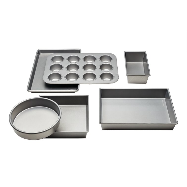 Chicago Metallic Commercial II Non-Stick 6-Piece Bakeware Set, Silver