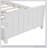 Platform Bed With Trundle, White