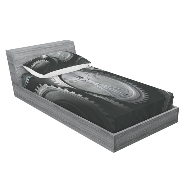 Microfiber Sheet Set, Twin Sheet Set with Fitted Sheet
