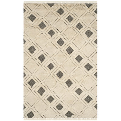 Jarosz Geometric Wool Hand Woven Area Rug