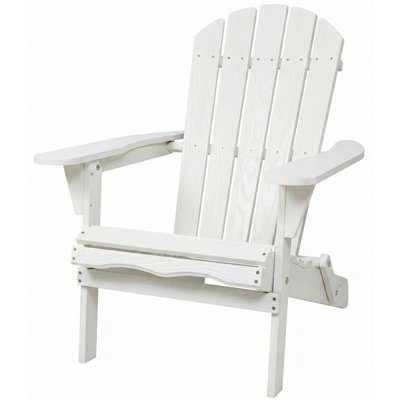 Chaise de patio en bois pour le jardin Chaise d'extérieur pliante en bois Adirondack