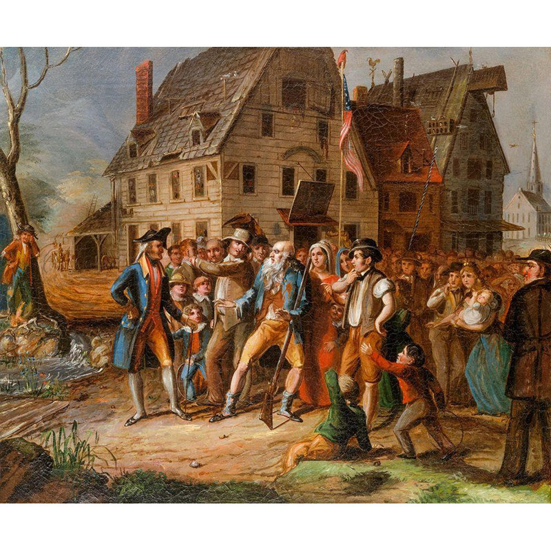 Art sur toile tendue, Astoria Grand Browere, Albertis del Orient, Rip Van Winkle 1833 50858, H 28 po x l 33 po