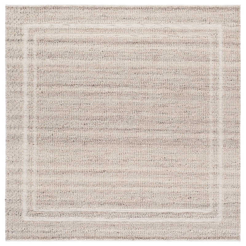 Natura 229 Hand Loomed Wool Geometric Rug, Square 6'