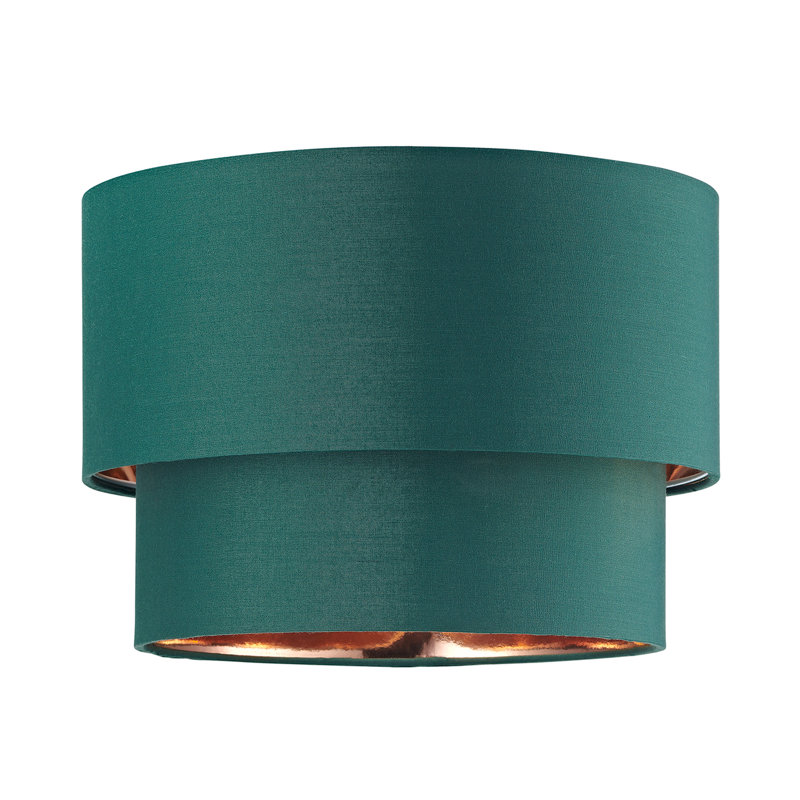 Cotton Drum Pendant Shade ( Screw On ), 18" H x 25" W x 25" D, Green