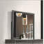 Miroir rectangulaire à bordure en bois - Design minimaliste à bords biseautés, polyvalent pour un décor moderne / traditionnel, idéal pour la chambre / le vestibule / la salle de bain