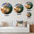 Sunshine Through The Breaking Waves I Metal Wall Clock-93382015