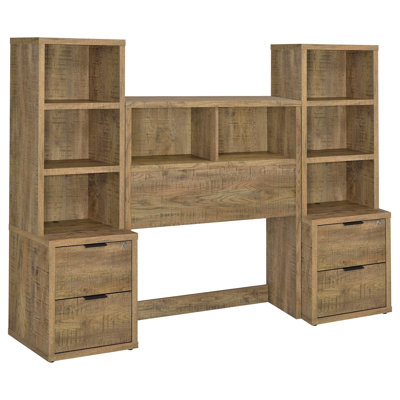 Zaanstad 3-Piece Bedroom Set Bookcase Headboard