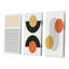 Creative Creative Designs In Retro Colors - Ensemble d'art moderne Mid-Century de 3 pièces-303752319