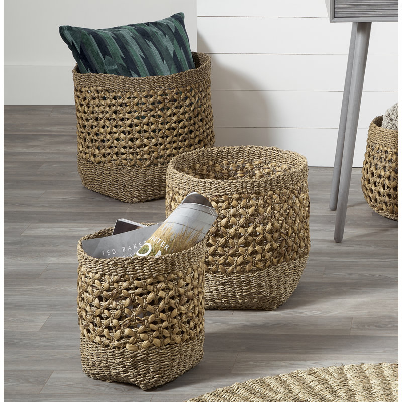 Bay Isle Home Seagrass Decorative Basket
