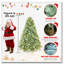 Arbre de Noël illuminé 4 pi avec teinte bleu-vert