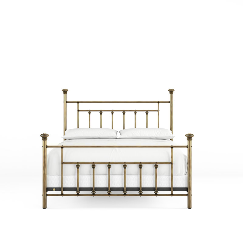 101 Generations Bed | Complete Standard, King, Aged Brass Lacquered