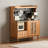 48.5-inch Solid Cherry Wood Standard Pantry Cabinet