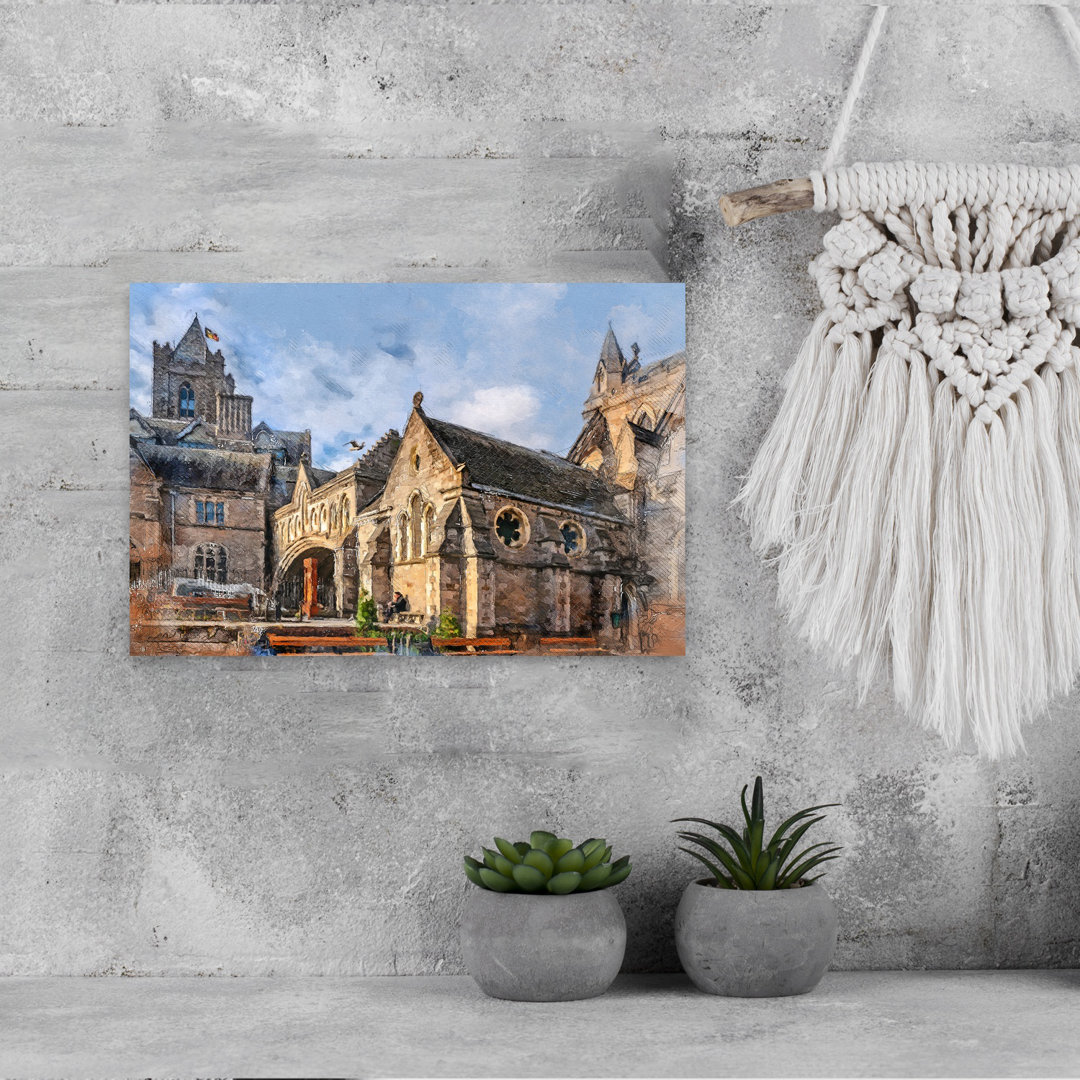 Historic European Architecture Abstract Contemporary Architecture City Wall Art Print