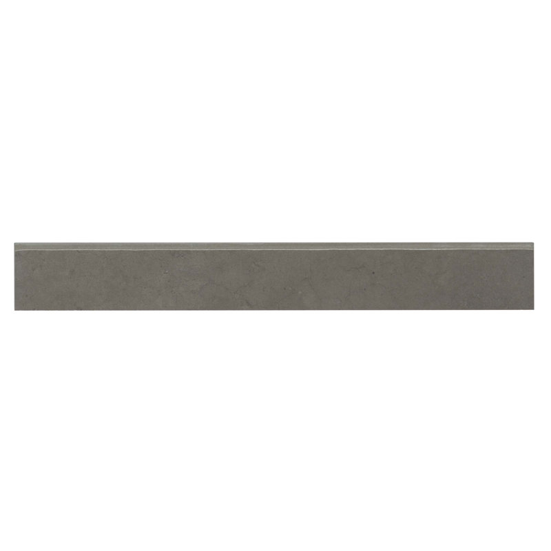 Materika 3" x 24" Porcelain Bullnose Tile Trim in Mud, Mud