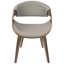 Chaise avec accoudoirs rembourrée Arabelle-268709871-268709807