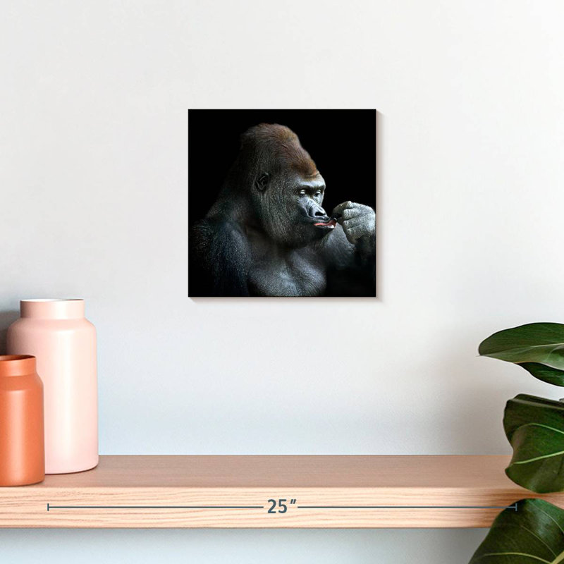Brampt Relaxing Gorilla, 10" H x 10" W