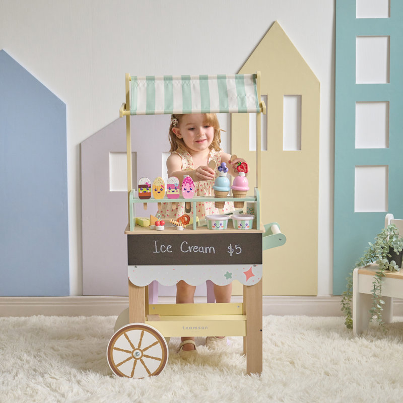 Teamson Kids - Jolly Pals Ice Cream Stand - Mint