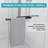 56"-60" W X 75" H Double Sliding Frameless Shower Door with 5/16-in (8mm) Tempered Glass, Stainless Steel Accessories
