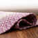 Waterbury Farmhouse Handmade Braided Purple Area Rug