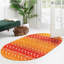 Tapis orange / rouge en polypropylène tissé à la machine Briehn-1615428739