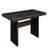 Gold & Rustic Espresso Finish Dining Table