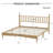 Massias Retro Wood Platform Bed with Gourd-Shaped Headboard and Wooden Slat Support-124338082-117216647