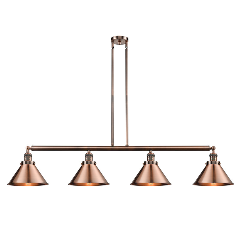 Luminaire suspendu pour îlot de cuisine 4 lumières lengby, Chrome poli, Chrome poli, DEL
