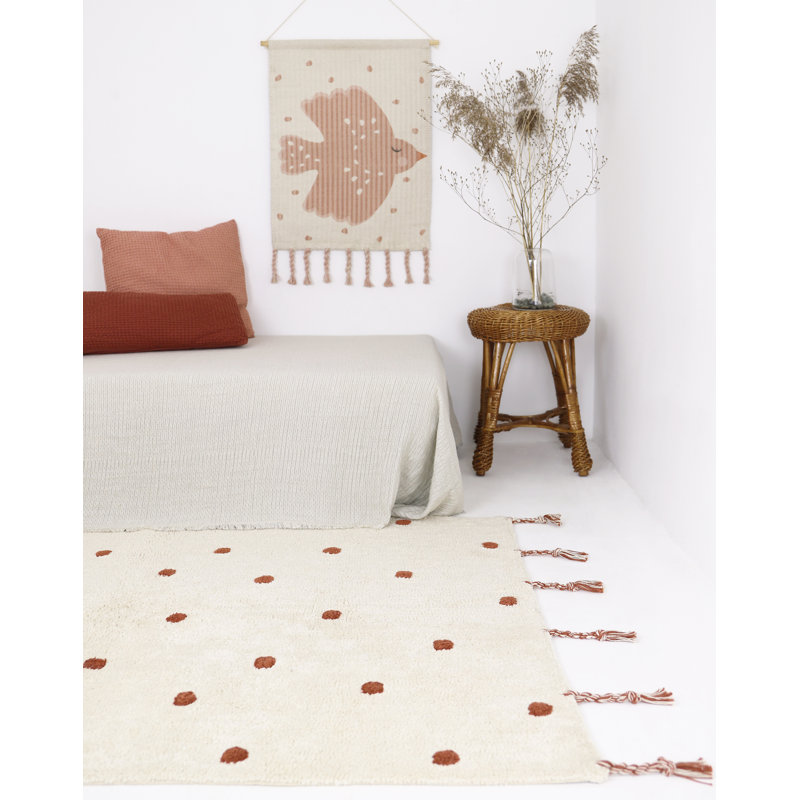 Cobden Hand Tufted Cotton Beige/Black Rug