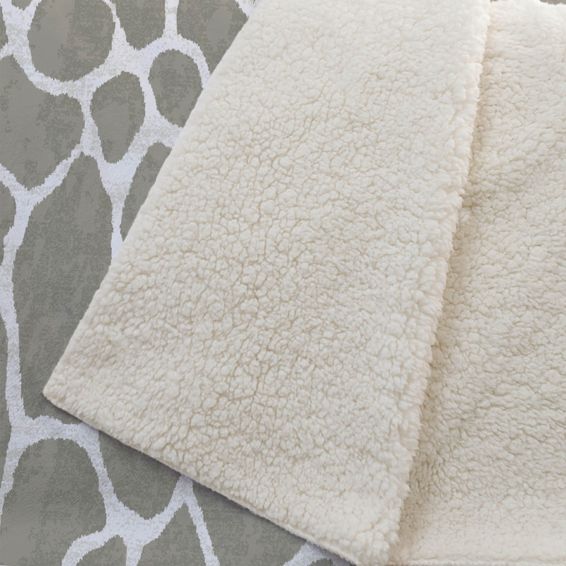 Couverture en sherpa neutre One Pixie Street 50 po x 70 po, neutre, Neutral